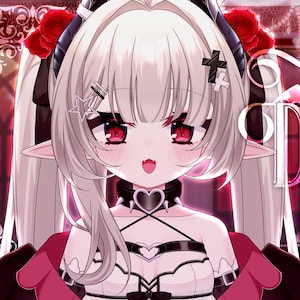 live2D Model  Akuma-chan [Premade Vtuber Model/FULLY RIGGED/Ready to use/Vtube Studio]