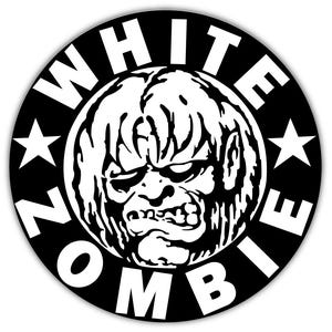 White Zombie Sticker Car Bumper Vinyl Decal