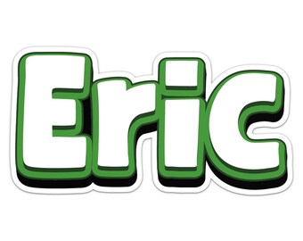 Eric Name Sticker Car Bumper Decal