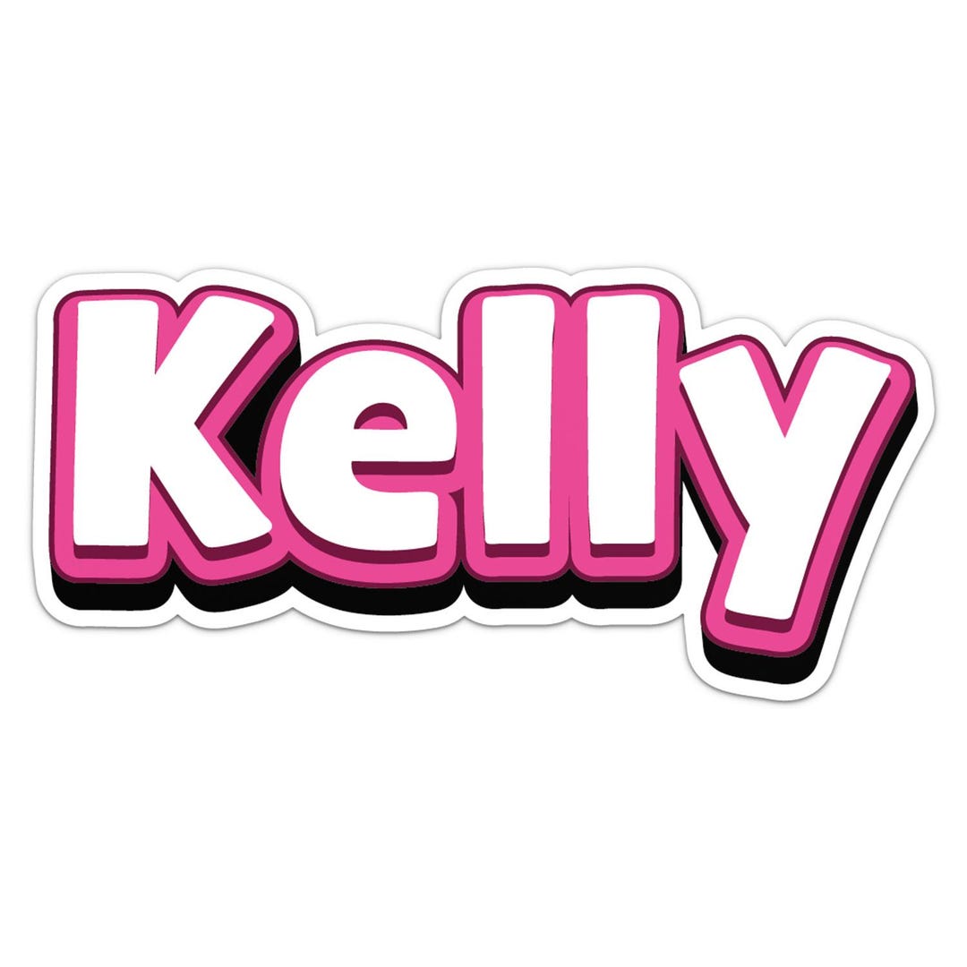 Kelly Name Sticker Car Bumper Decal - Etsy