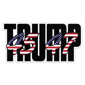 Trump 45 47 President Sticker Car Bumper Vinyl Decal