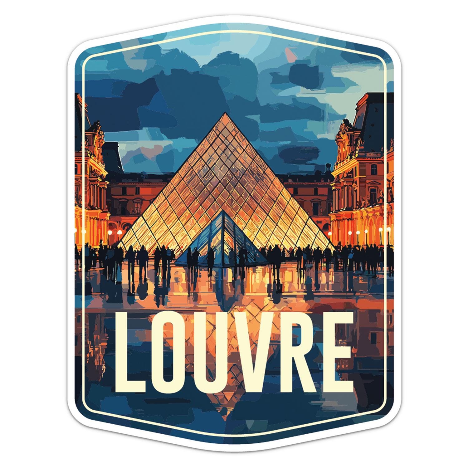 LOUVINI PARIS シールステッカー Louvre France Sticker Car Bumper Vinyl Decal - Etsy