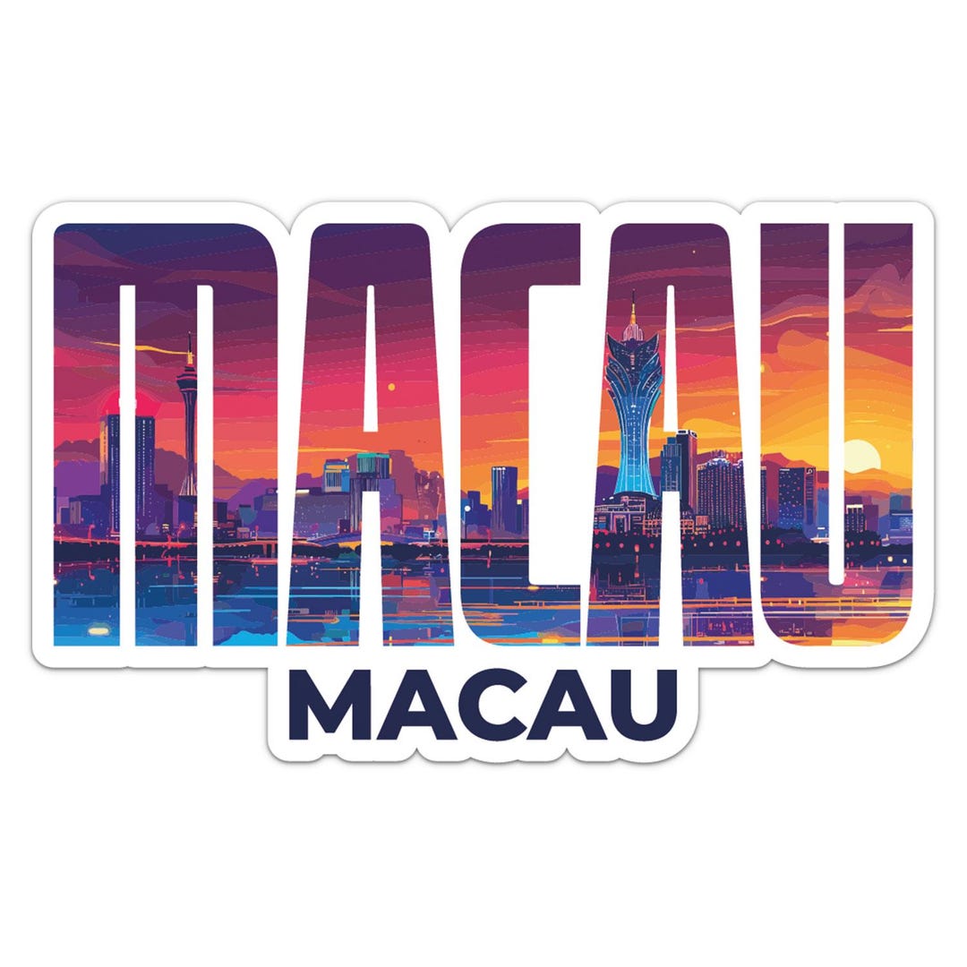 Macau City Sticker Car Bumper Vinyl Decal - Etsy