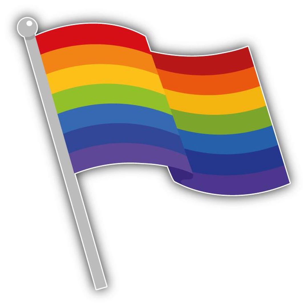LGTB Gay Pride Rainbow Flag Sticker Car Bumper Vinyl Decal - Etsy