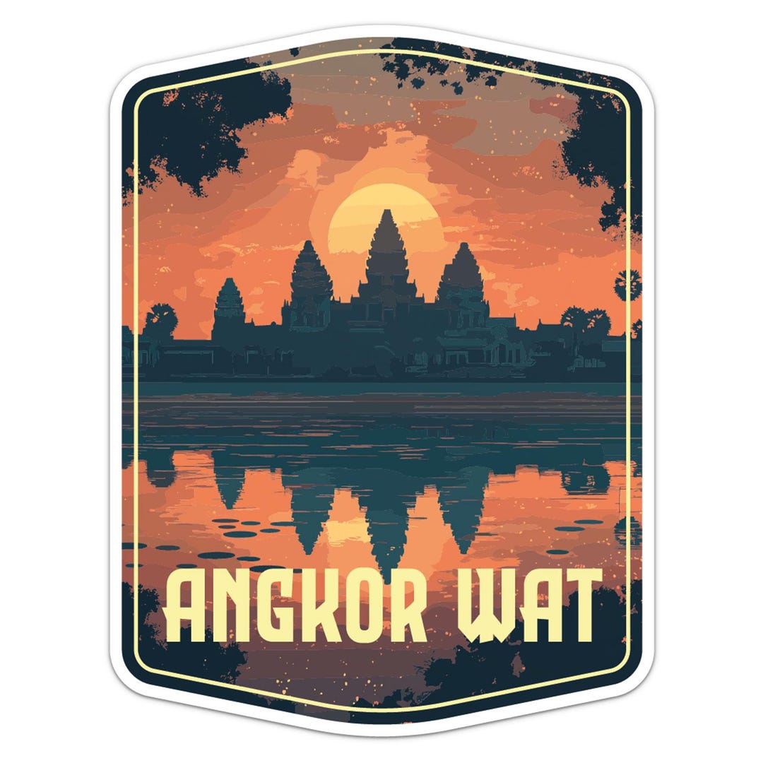Wat Sticker Angkor Wat Sticker Car Bumper Vinyl Decal - Etsy