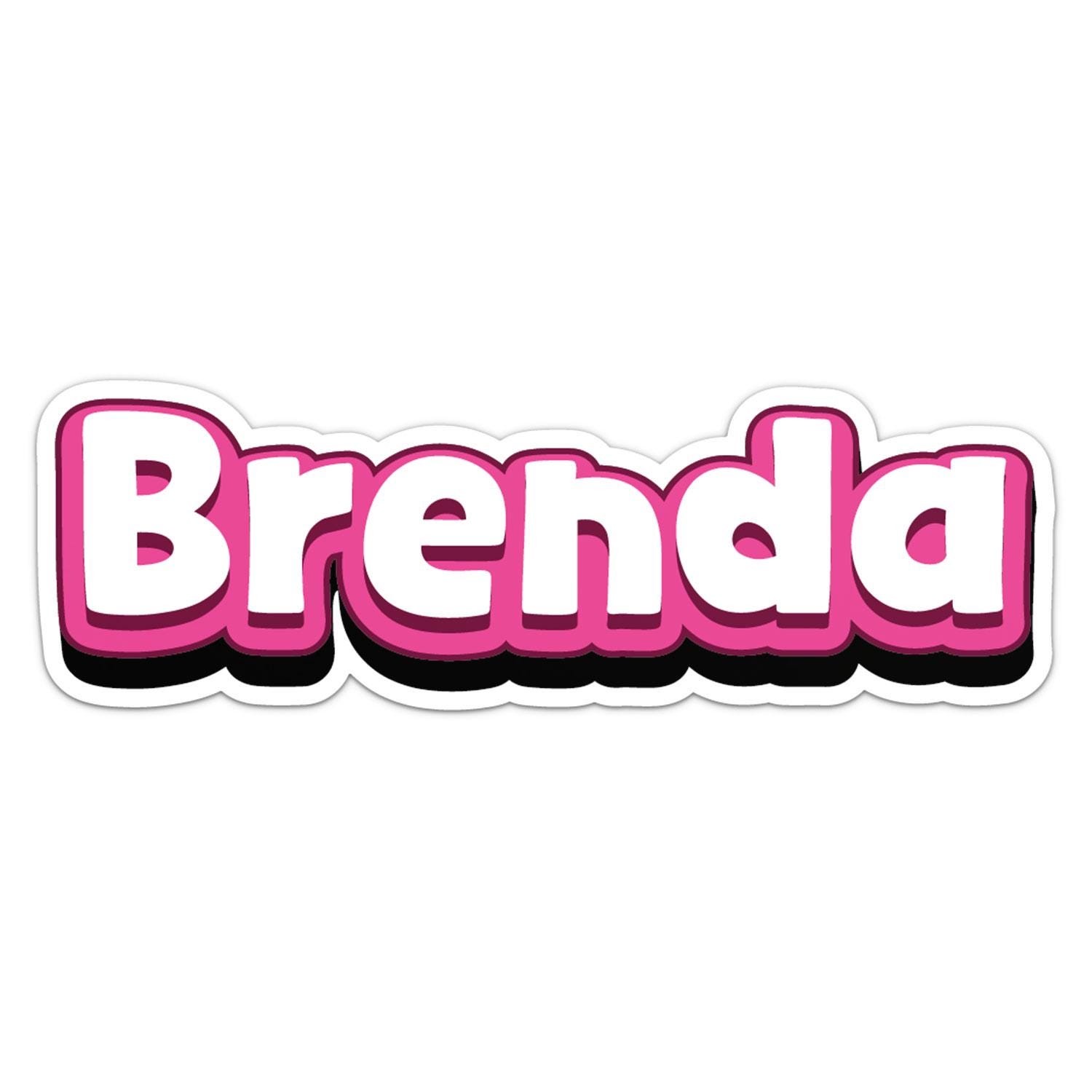 Brenda Name Sticker Car Bumper Decal - Etsy