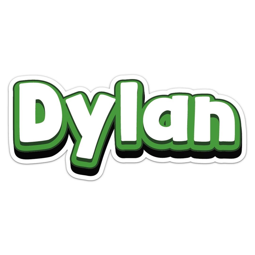 Dylan Name Sticker Car Bumper Decal - Etsy