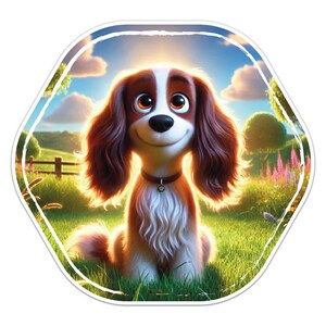 Sweet English Springer Spaniel Dog Sticker Car Bumper Vinyl Decal