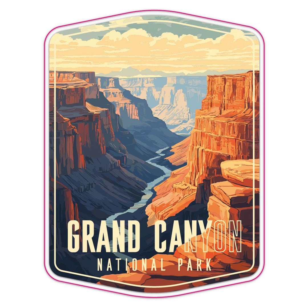 Grand Canyon Sticker Car Bumper Vinyl Decal - Etsy