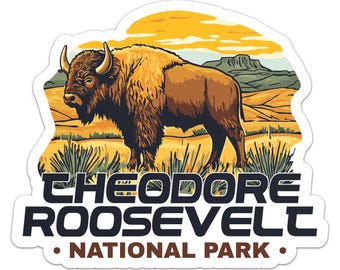 Theodore Roosevelt National Park Sticker Vinyl Car Bumper Decal