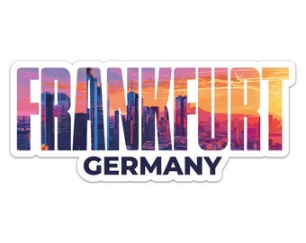 Deutschland Frankfurt Stadt Aufkleber Auto Aufkleber