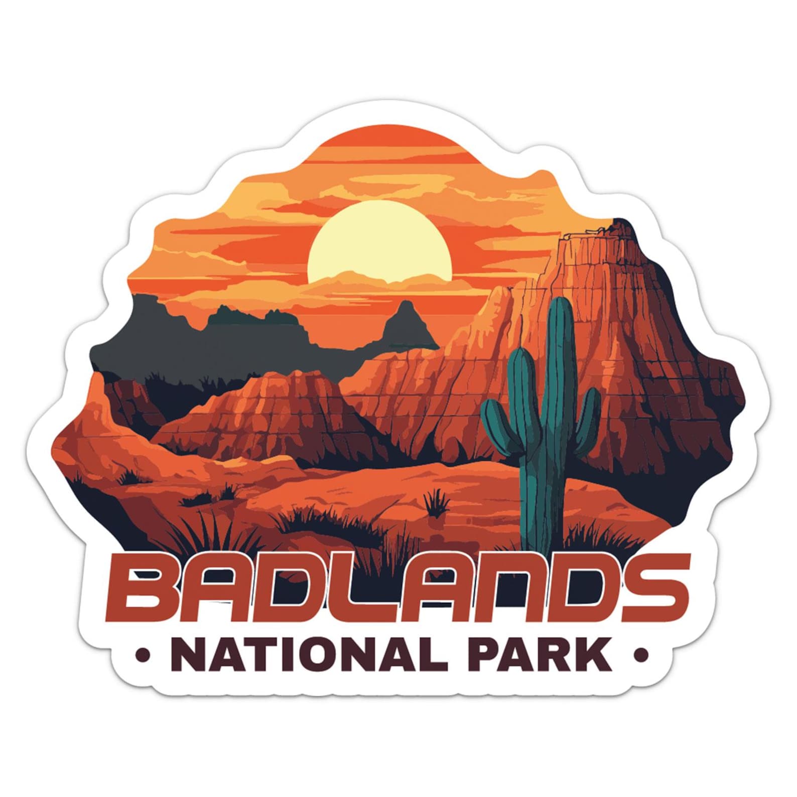 Badlands National Park Sticker Vinyl Car Bumper Decal - Etsy