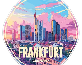 Deutschland Frankfurt Stadt Aufkleber Autoaufkleber