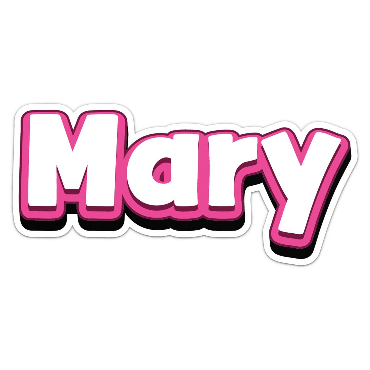 Mary Name Sticker Car Bumper Decal - Etsy Canada