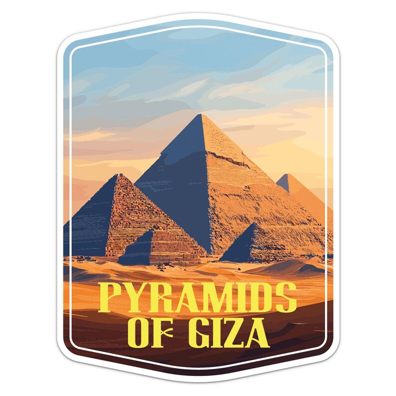 Pyramid Sticker Pyramids of Giza Sticker Car Bumper Vinyl Decal - Etsy