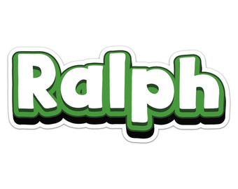 Ralph Name Sticker Car Bumper Decal