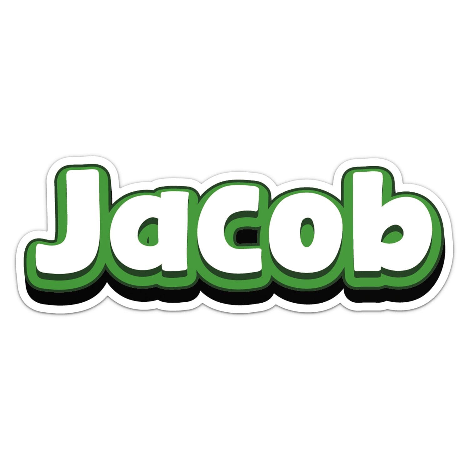 Jake Name Sticker Jacob Name Sticker Car Bumper Decal - Etsy