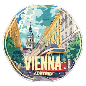 Austria Vienna City Sticker Car Bumper Decal