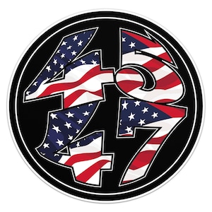 Trump 45 47 President Sticker Car Bumper Vinyl Decal