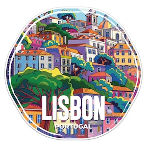 Portugal Lisbon City Sticker Car Bumper Decal