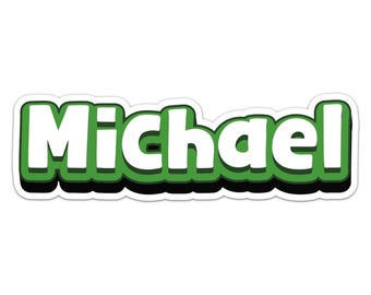 Michael Name Sticker Car Bumper Decal