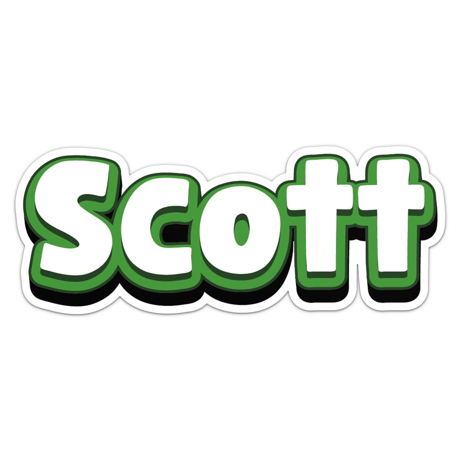 Scott Name Sticker Car Bumper Decal - Etsy