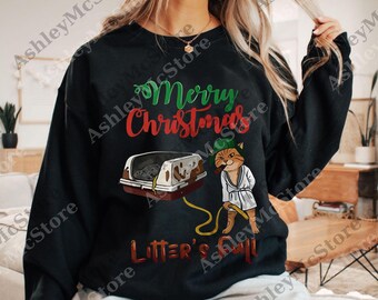 Merry Christmas Litter's Full Funny Cat png, Funny Cat Christmas Digital, Litters Full Christmas png, Xmas Funny Cat png, Cat Lovers Gift