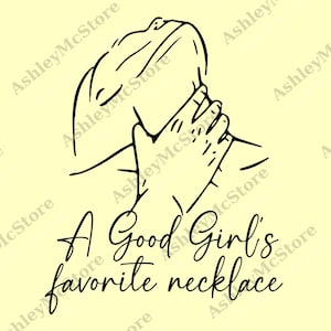 Good Girl Necklace Graphic png, Girl Favorite Necklace Digital File, Necklace png, Adult Humor png, Funny png
