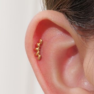 20G/18G/16G Climber Push Pin Labret • Threadless Flat Back Earring • Tragus Stud • Flat Back Stud • Helix Stud •Cartilage Stud