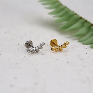 20G/18G/16G Climber Push Pin Labret • Threadless Flat Back Earring • Tragus Stud • Flat Back Stud • Helix Stud •Cartilage Stud