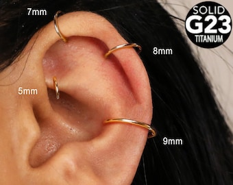 20G/18G/16G Titan Scharnierring • Scharniersegment Nasenring • Septum Clicker Ring • Knorpelreifen • Nasenring • Helixohrring Hoop