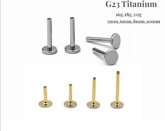 Ersatz gewindeloser Labret-Pin-Post und intern mit Gewinde versehener Post