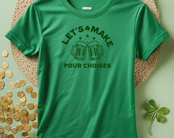 Beer Shirt,  Unisex Jersey Short Sleeve Tee, Bad Choices Drinking Gear, St Patricks Day Shamrock, Irish Swag, Shamrock Shirt