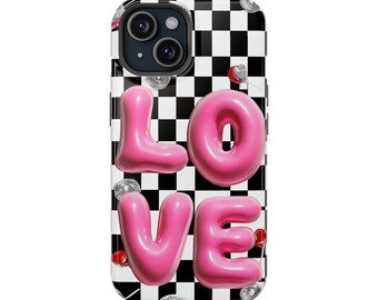 Love-Themed Phone Case,Smartphone Cover, Gift Idea,LOVE Phone Case Magnetic, iPhone Case, Protective Cover, Magnetic Accessory, Gift For Her