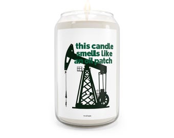 Oil Field Life Scented Candle: 13.75oz Soy Wax Aromatherapy Gift