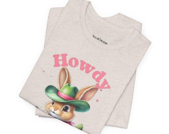Cute Easter Shirt,Cowgirl Tee,Western Boots Shirt,Western Graphic Tee,Easter Graphic Tee, Easter Tee,Easter Bunny Shirt,Easter Gift for Girl
