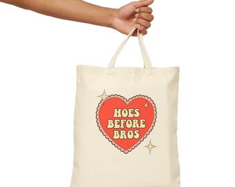 Sassy Grocery Bag, Cotton Canvas Tote Bag, Grocery Bag, Reusable Tote, Heart Design, Sassy Tote, Gift for Girlfriends, Reusable Tote Bag