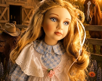 Casey ~ Texas Farm Spirit ~ Pferdeliebhaberin - Sehr aktiv ~ Positives Haunted Vessel - HouseofSpiritDolls