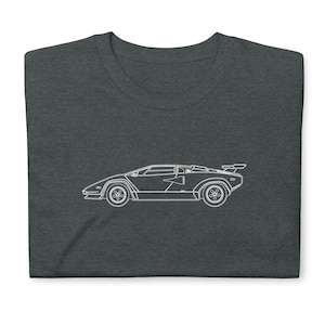 Countach T-Shirt Softstyle Tee Shirt For Car Lovers Grandpa Dad Son Birthday Gift For Him
