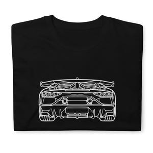 Aventador SVJ 2021 T-Shirt Softstyle Tee Shirt For Car Lovers Grandpa Dad Son Birthday Gift For Him