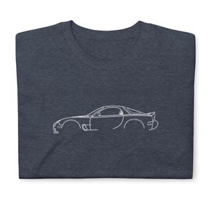 Maglietta RX-7 2002 in stile morbido per gli amanti delle auto, regalo di compleanno per nonno, papà e figlio.
