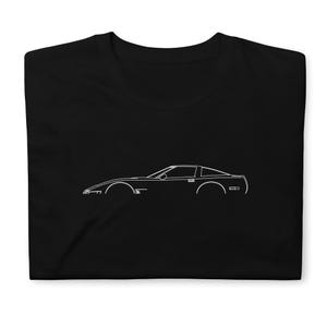 Corvette C4 1991-1996 T-Shirt Softstyle Tee Shirt For Car Lovers Grandpa Dad Son Birthday Gift For Him