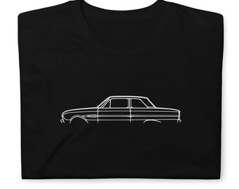T-shirt UniSEXE Ford Falcon 1963 - Manches Courtes, Coupe Classique, Impression Graphique, Neuf Avec étiquettes