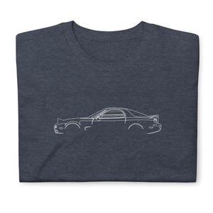 Maglietta RX 7 Softstyle per amanti delle auto, regalo di compleanno per nonno, papà e figlio.