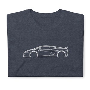 Gallardo 2007 T-Shirt Softstyle Tee Shirt For Car Lovers Grandpa Dad Son Birthday Gift For Him