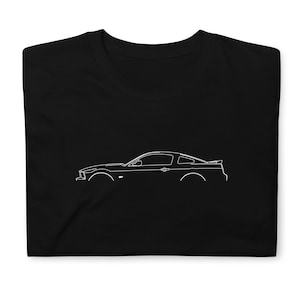 Mustang GT 2005-2009 T-Shirt Softstyle Tee Shirt For Car Lovers Grandpa Dad Son Birthday Gift For Him