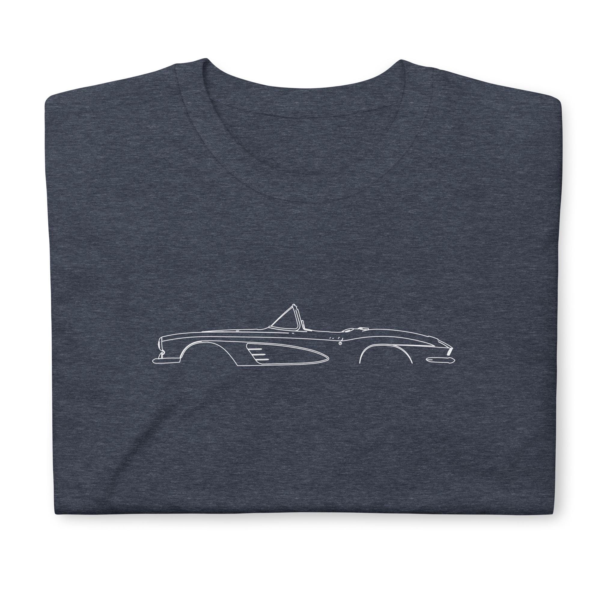 Corvette C1 1961-1962 T-Shirt Softstyle Tee Shirt For Car Lovers Grandpa Dad Son Birthday Gift For Him