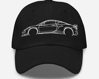 JG Infinite 2023 Corvette Z06 C8 Torch Red Snapback Trucker Hat – Custom Car Enthusiast Cap - View #4
