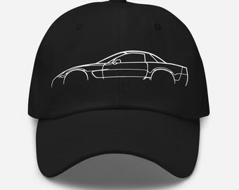 thumbnail image 2 of Corvette Premium Heather FlexFit Baseball Hat -Silver/Navy 2 of 14