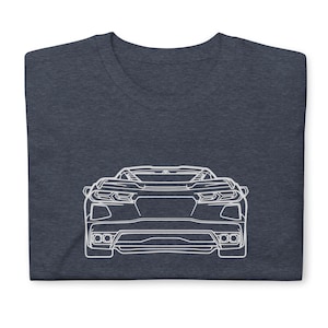 Corvette C8 T-Shirt Softstyle Tee Shirt For Car Lovers Grandpa Dad Son Birthday Gift For Him